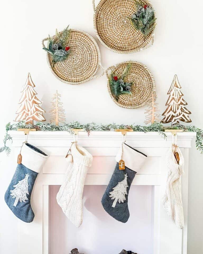 Blue White Christmas Stockings