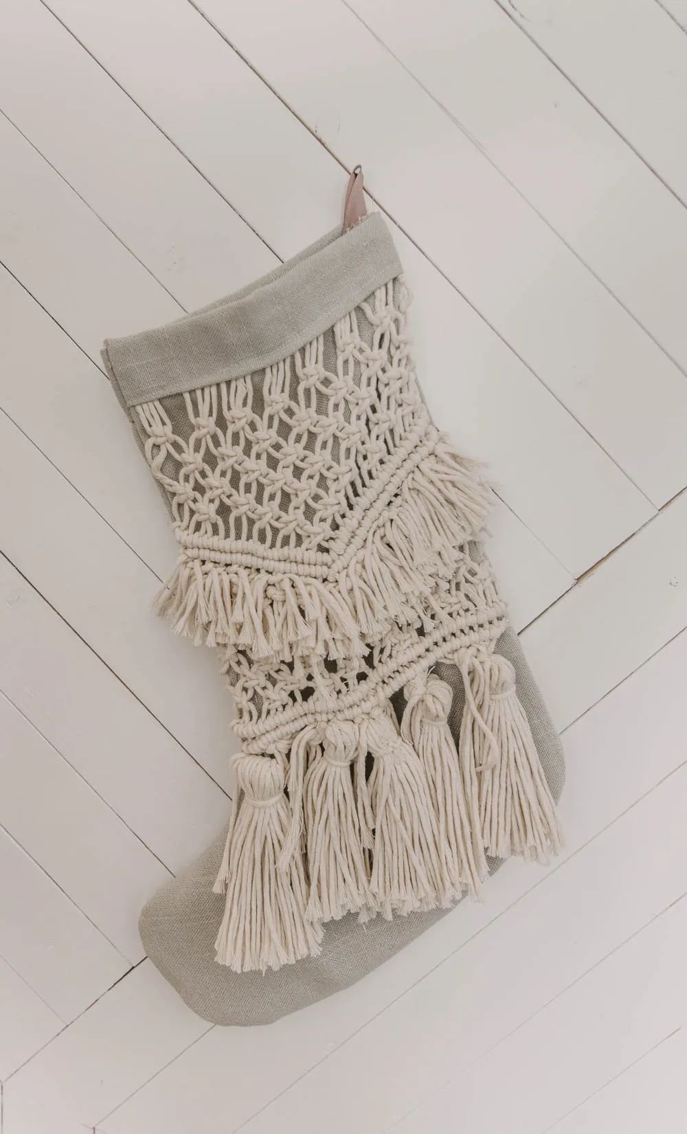 Boho Christmas Stocking