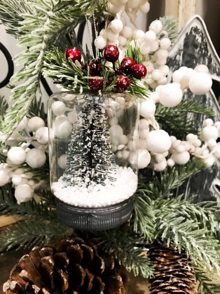 Bottlebrush Snow Globes