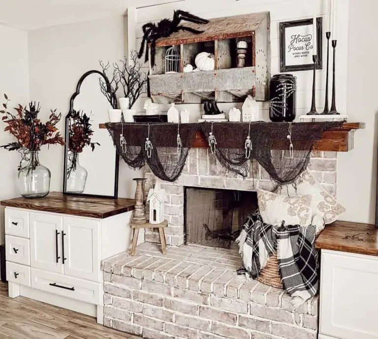 Brick Fireplace Decorations