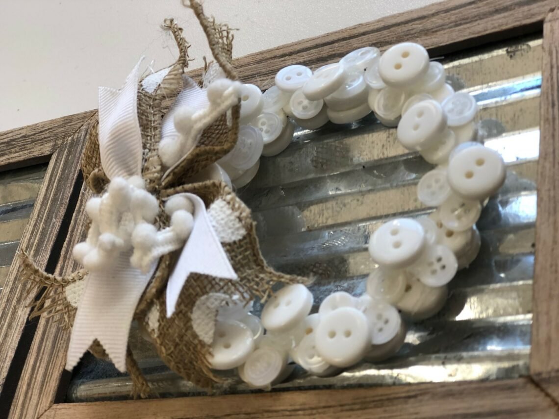 Button Wire Wreath