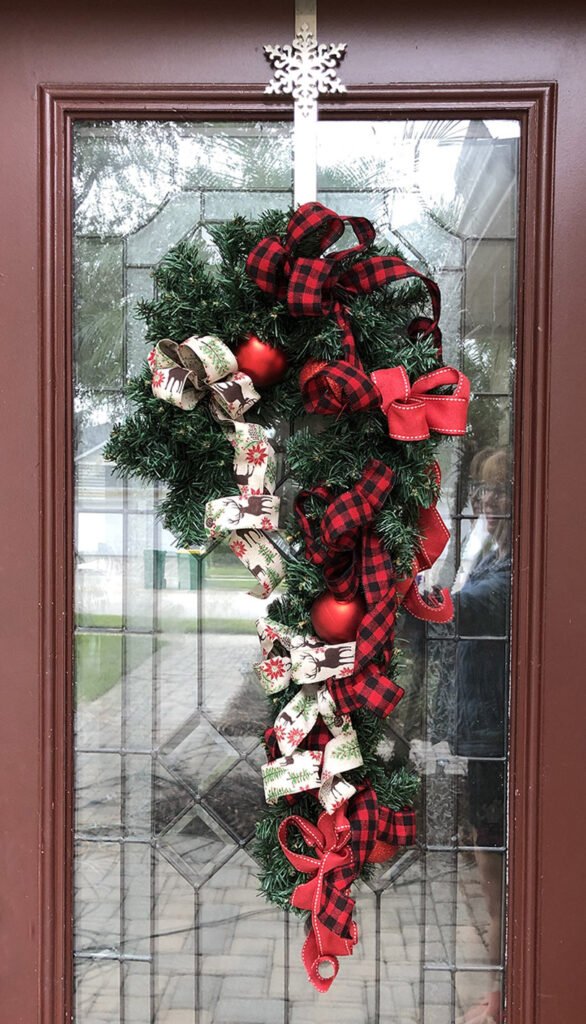 Candy Cane Wreath