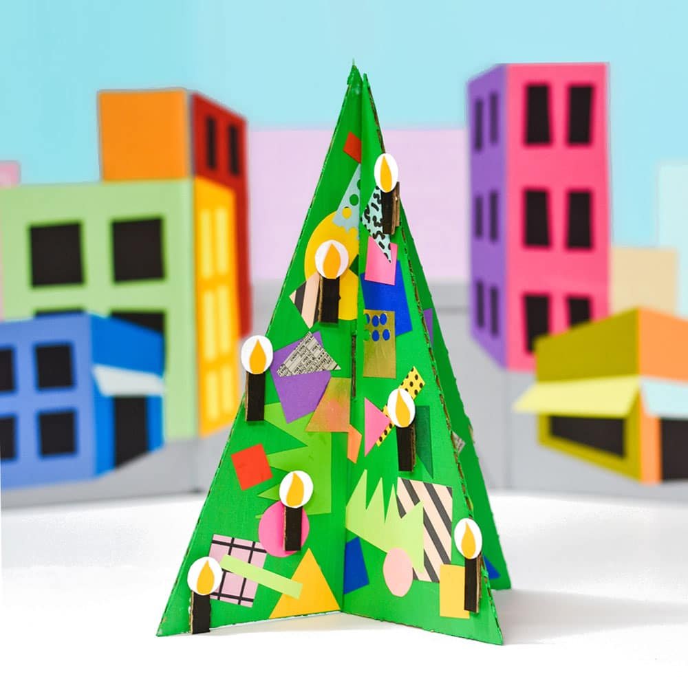 Cardboard Christmas Tree