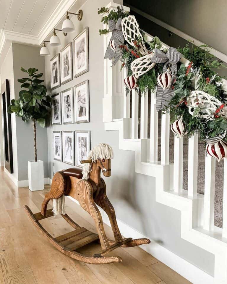 Carpeted Staircase Display