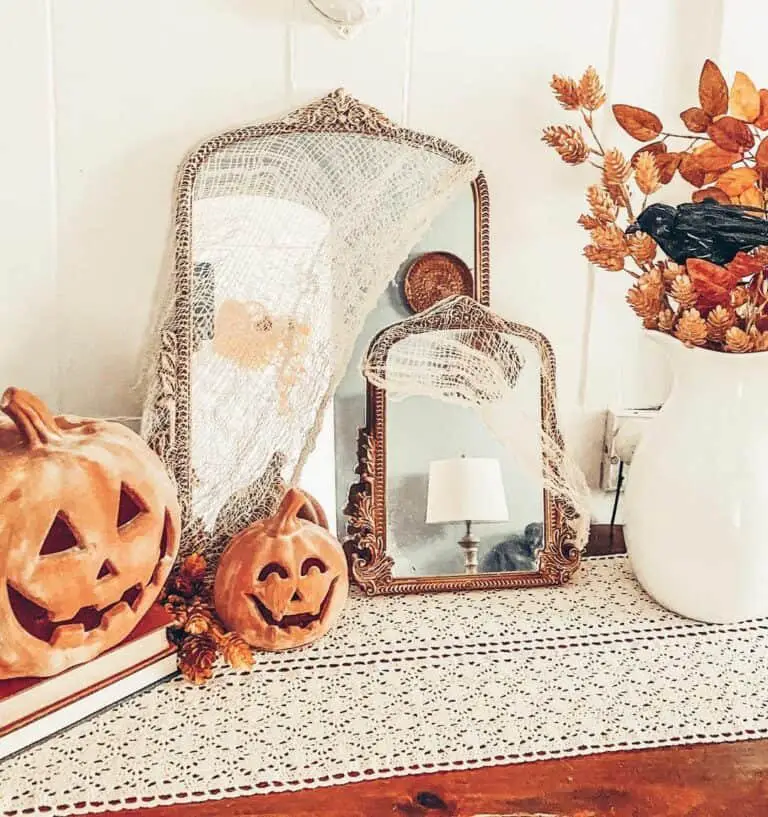 Carved Pumpkins with Mirrors