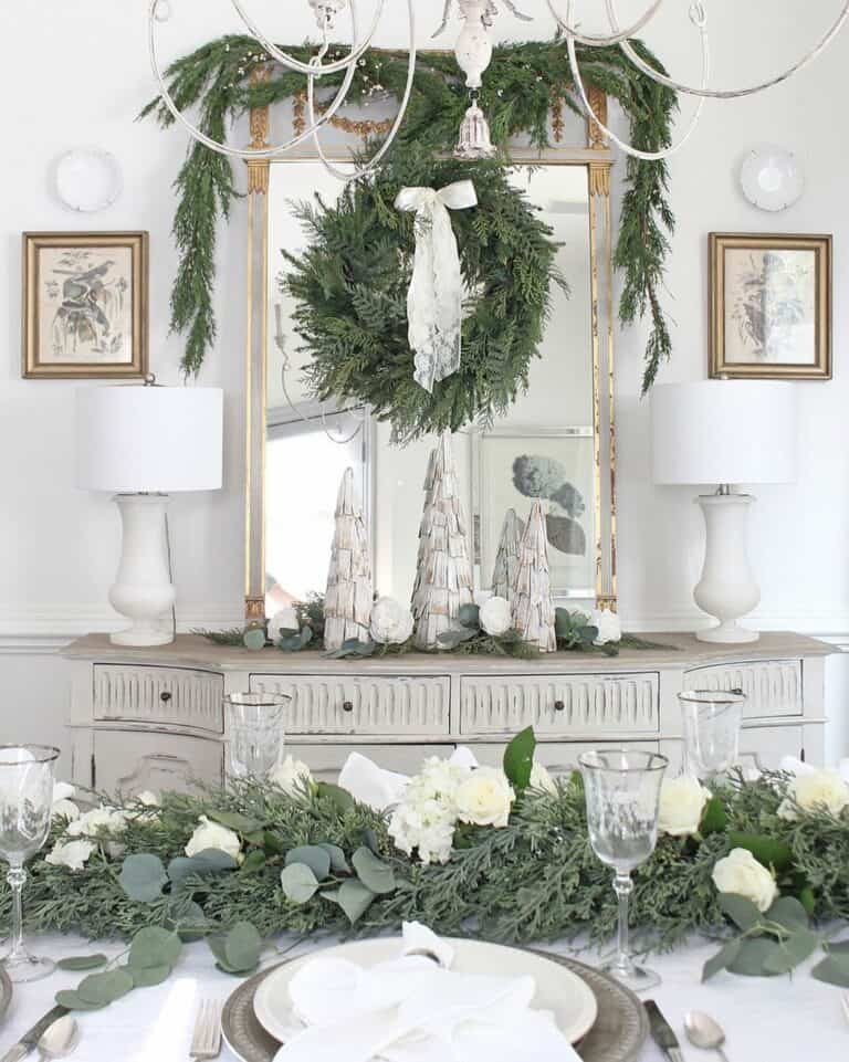 Cedar Garland Tablescape