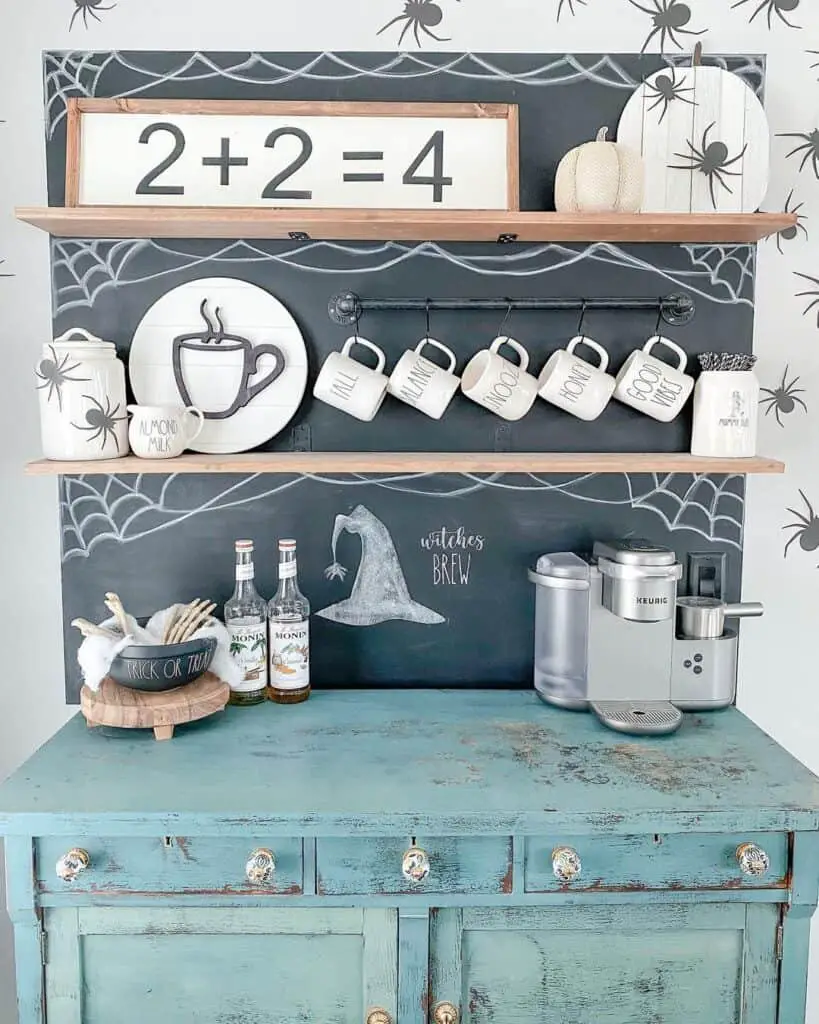 Chalkboard Coffee Bar Decor