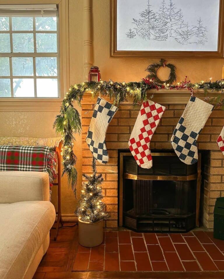 Checkered Farmhouse Stockings