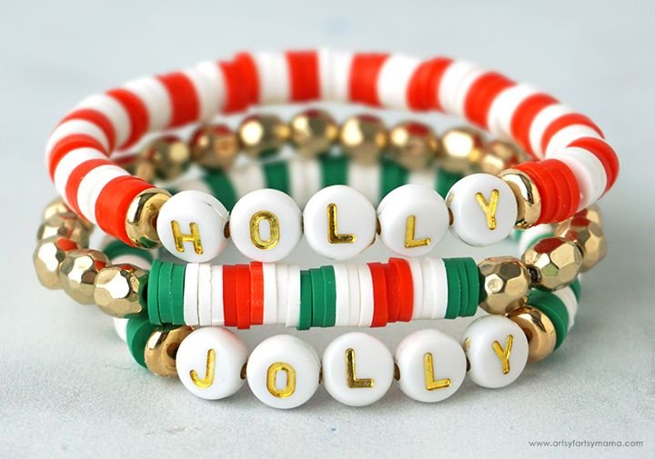 Christmas Bead Bracelets
