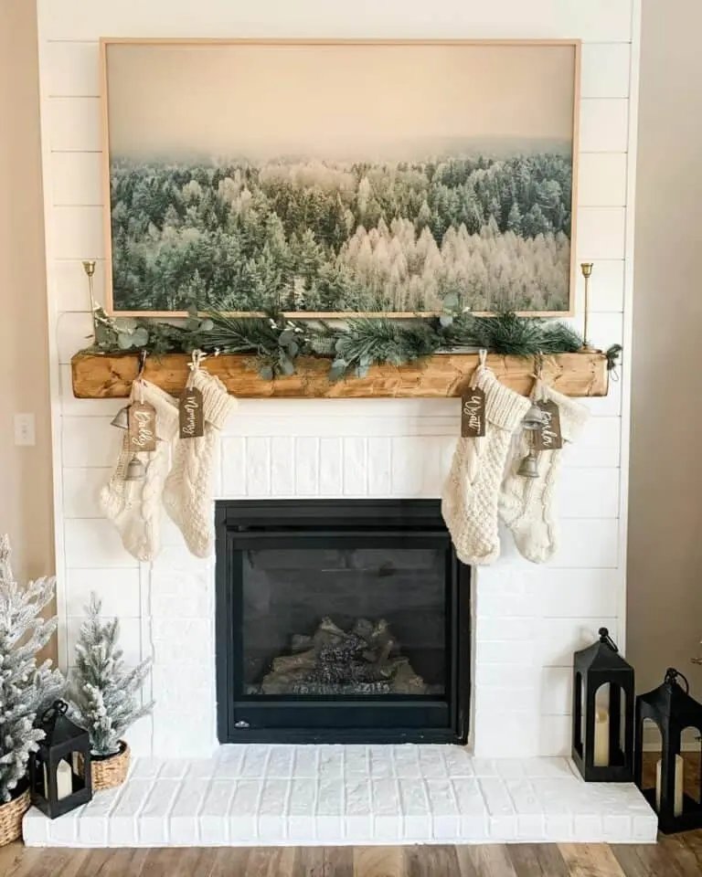Christmas Fireplace Lanterns