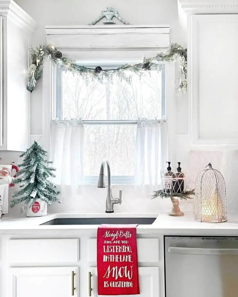 Christmas Kitchen Window