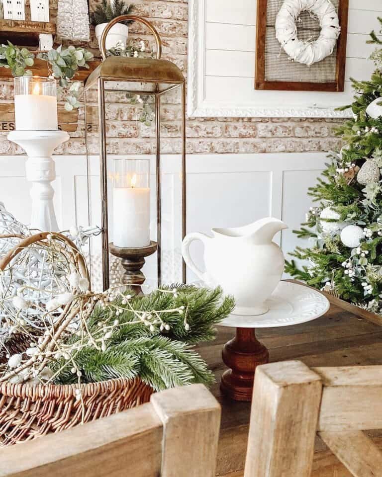 Christmas Lantern Centerpiece