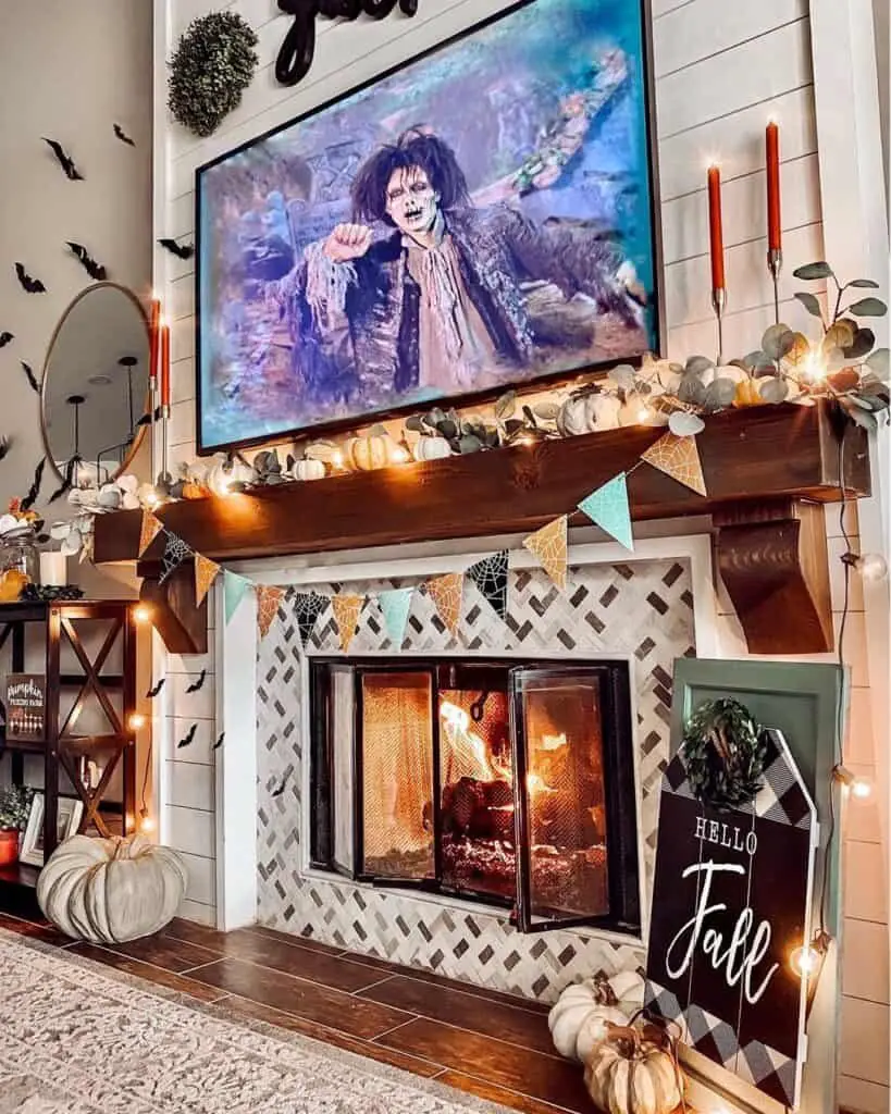 Christmas Lights for Mantel