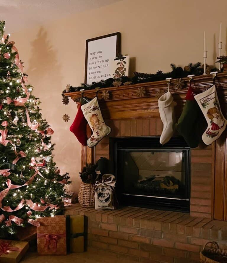 Christmas Mantel Stockings