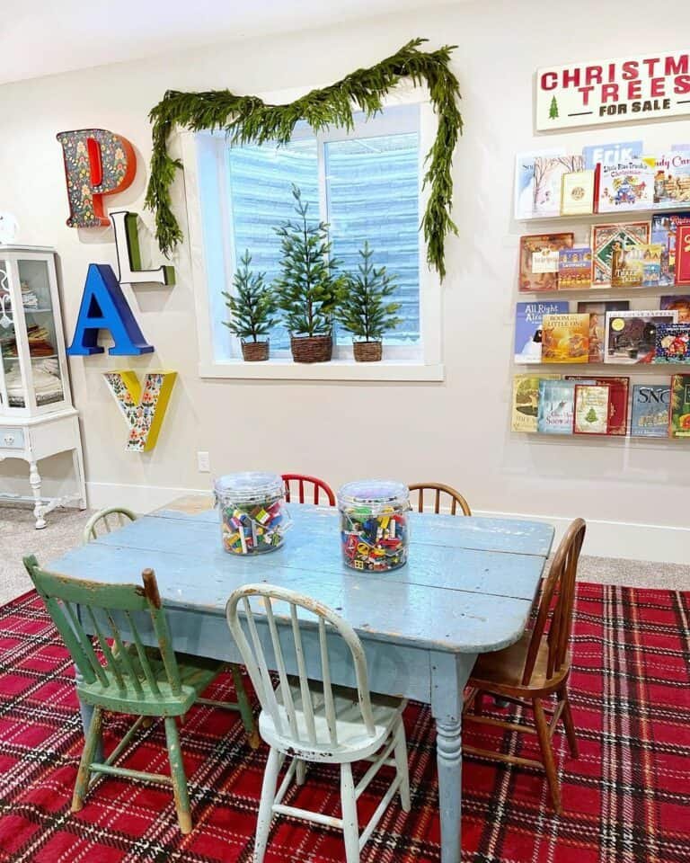Christmas Playroom Decor
