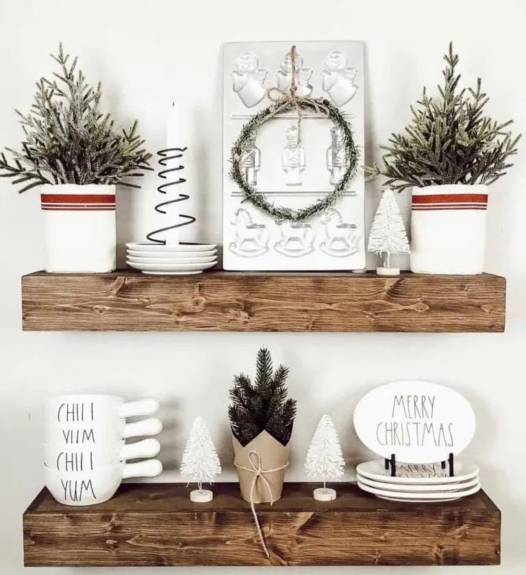 Christmas Shelf Styling