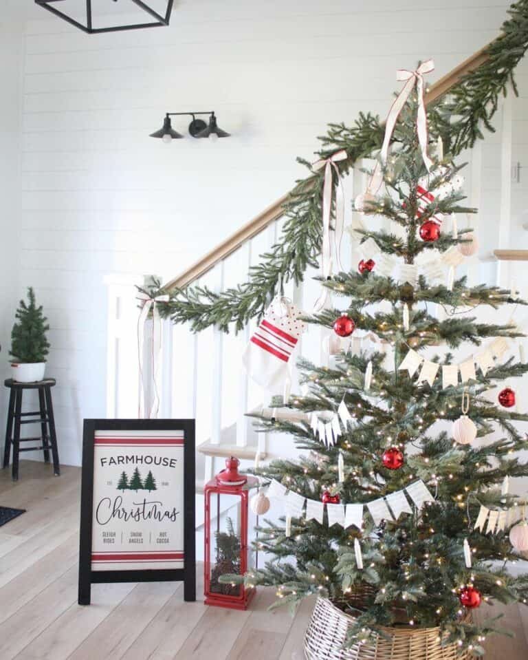 Christmas Staircase Lanterns