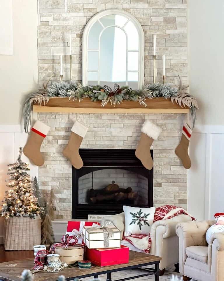 Christmas Stockings Fireplace