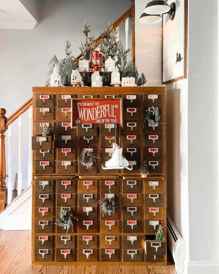 Christmas Village Cabinet