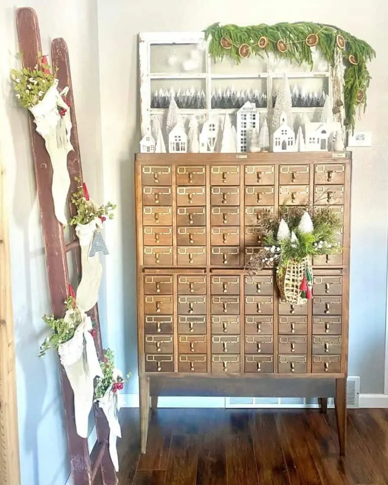Christmas Village Cabinet
