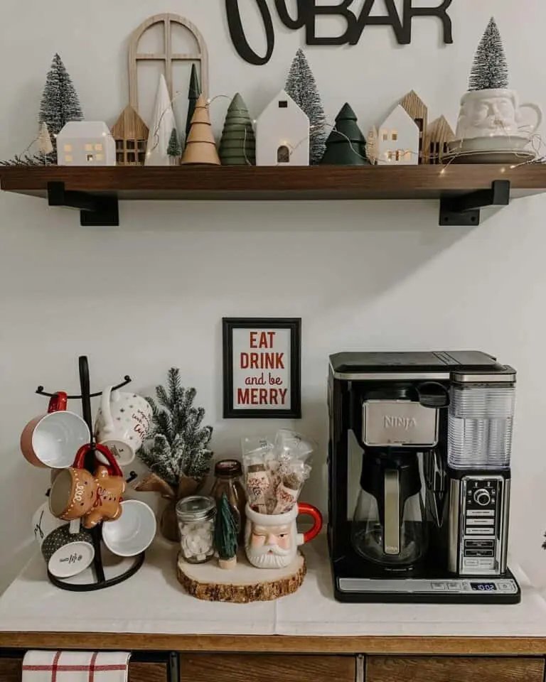 Christmas Village Coffee Display