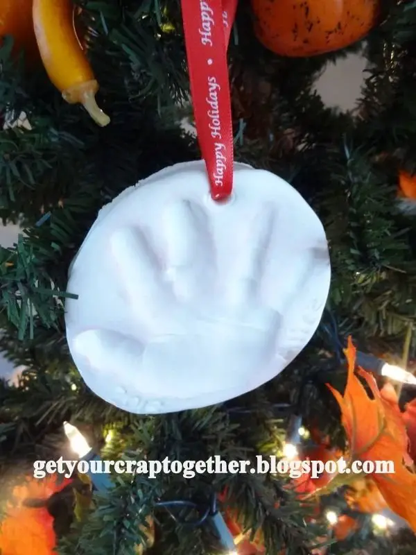Clay Handprint Ornaments