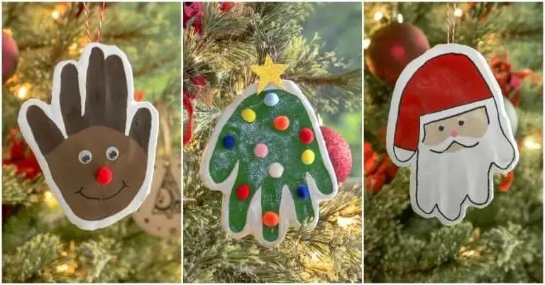 Clay Handprint Ornaments