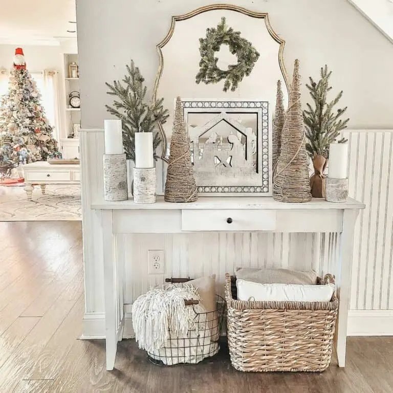 Console Table Christmas Display