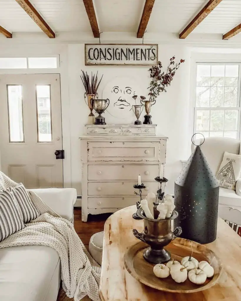 Copper and Black Lantern Decor
