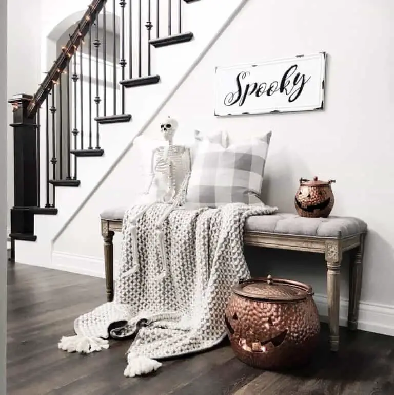 Copper Jack-O-Lantern Decor