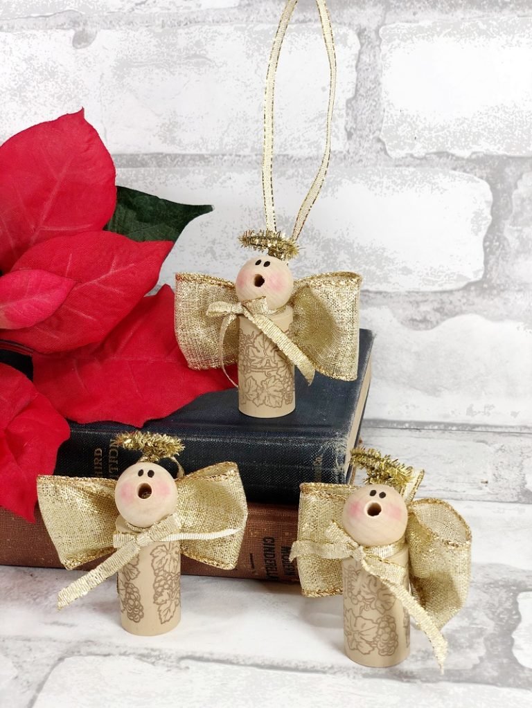 Cork Angel Ornament