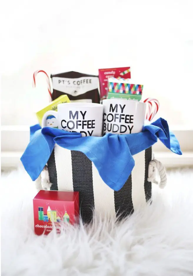Couple Coffee Basket