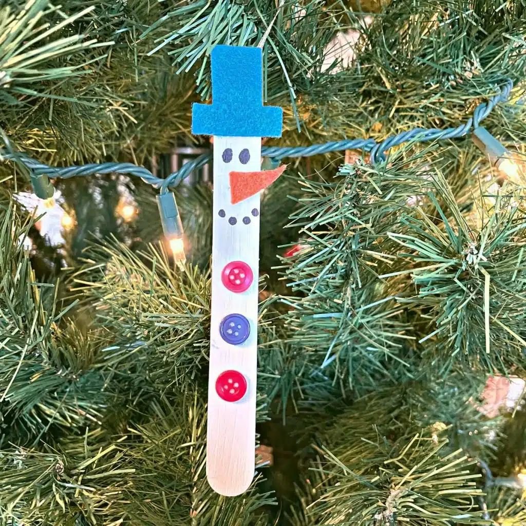 Craft Stick Snowmen