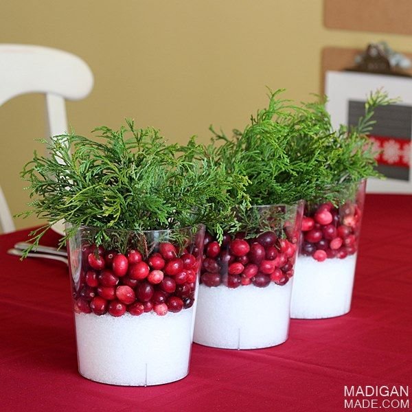 Cranberry Glass Centerpiece