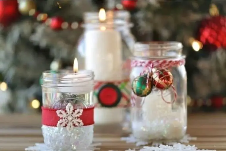 Decorated Jar Candles