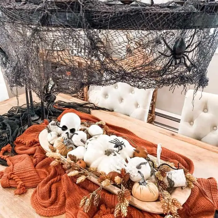 Dining Room Spider Web Decor