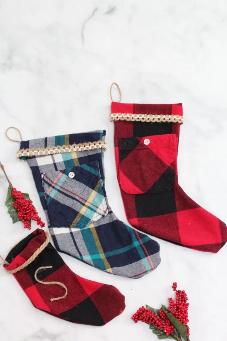 Fabric Christmas Stockings