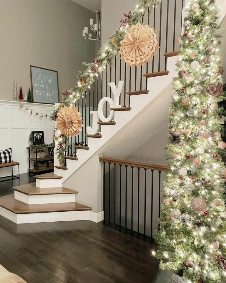 Farmhouse Staircase Garlands