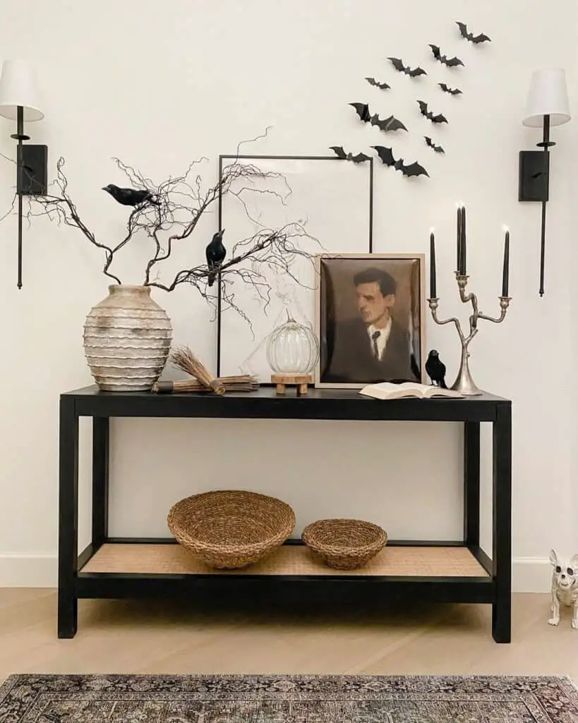 Faux Crows on Branches