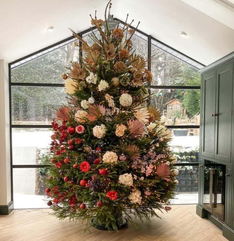 Faux Flower Tree