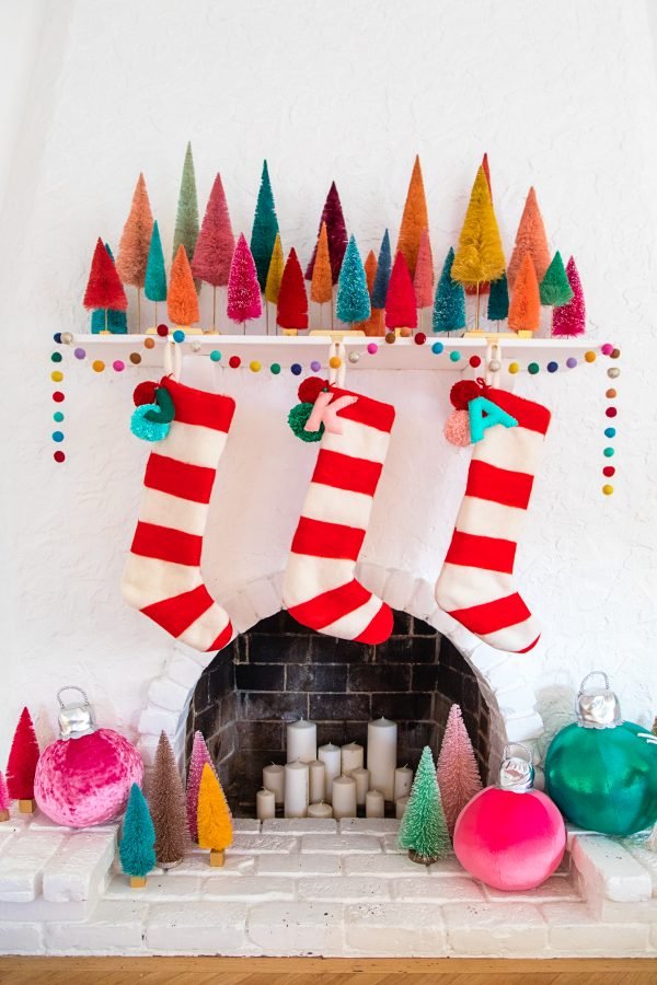Felted Stripe Stockings