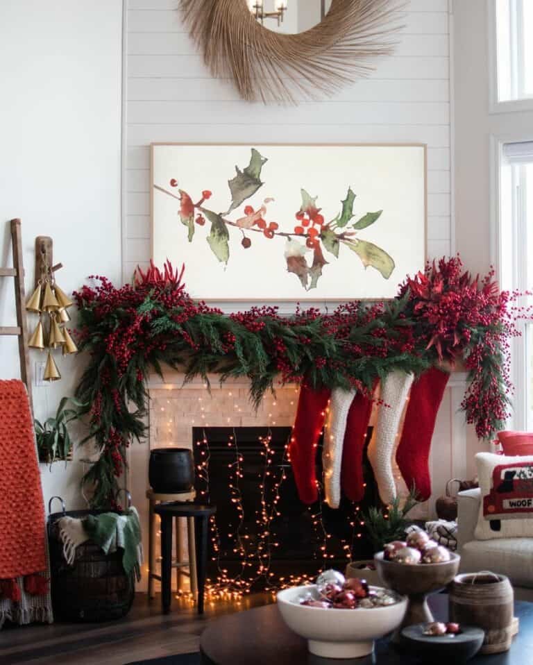 Fireplace String Lights