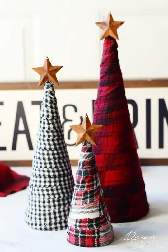 Flannel Tree Decorations