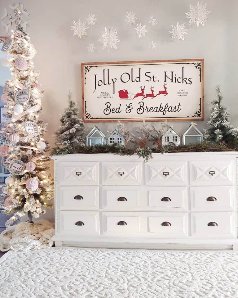 Flocked Slim Tree