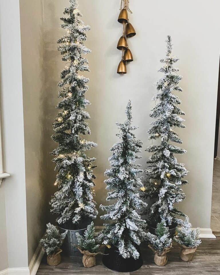 Flocked Tree Display