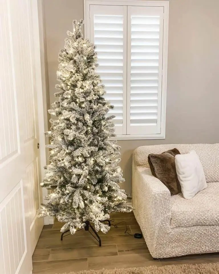 Flocked Tree Lights