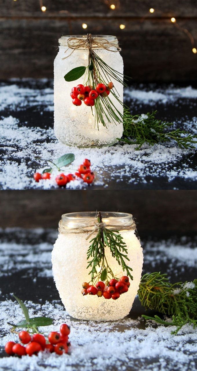 Frosted Glass Jars