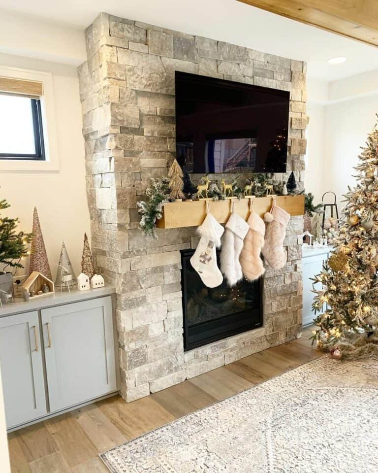 Fur Christmas Stockings