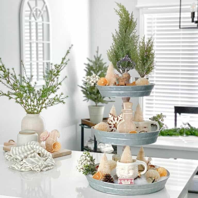 Galvanized Tiered Tray