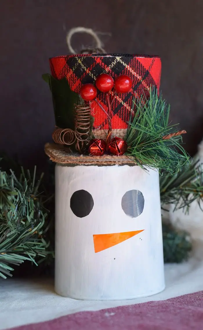 Glass Snowman Craft